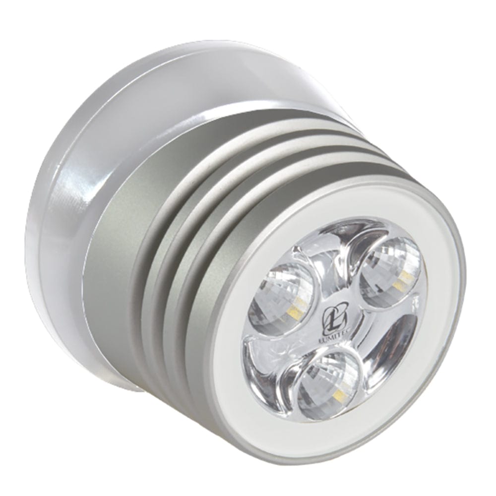 Lumitec Zephyr LED Spreader/Deck Light - Brushed White Base - White Non-Dimming [101325] - The Happy Skipper