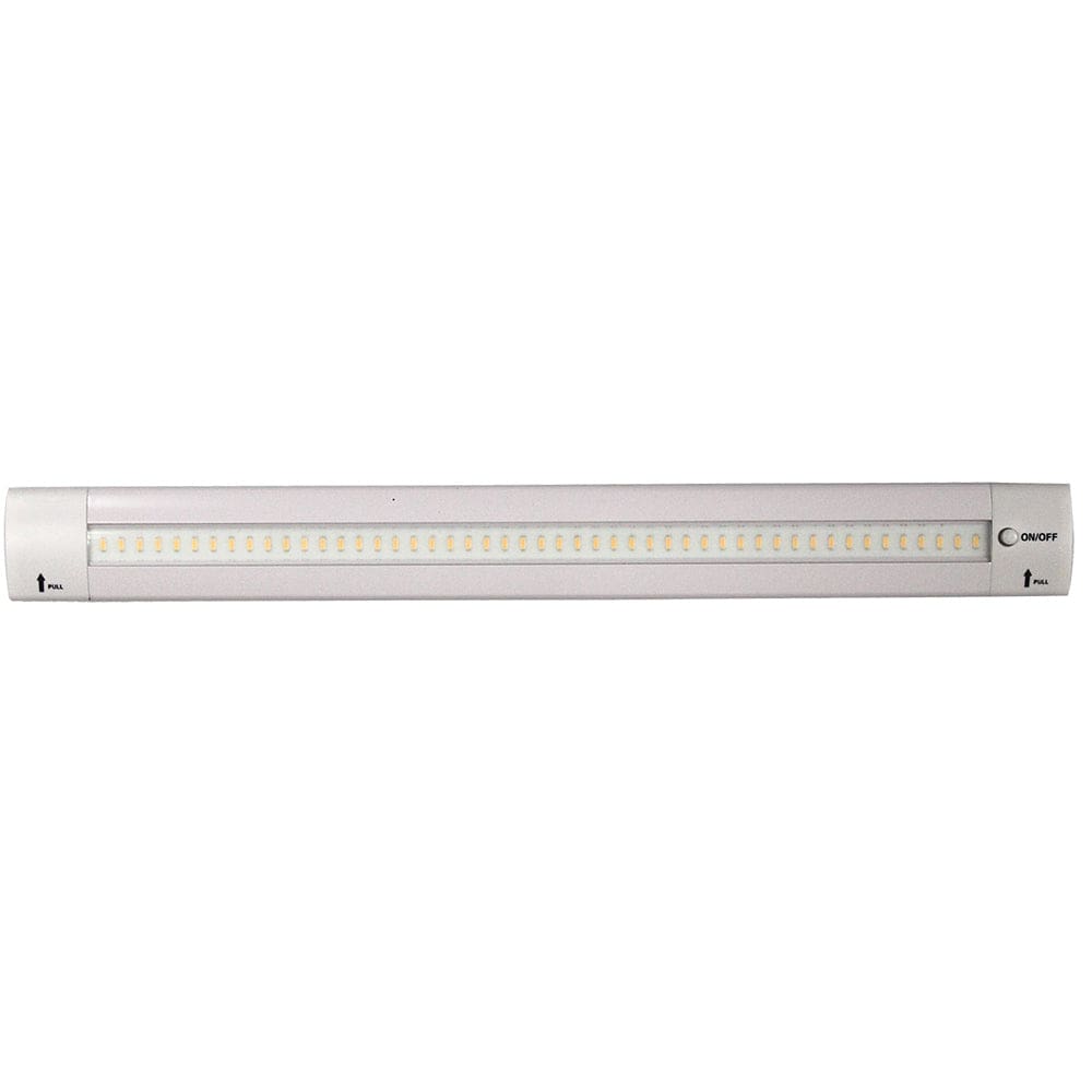 Lunasea 12" Adjustable Angle LED Light Bar - w/Push Button Switch - 12VDC - Warm White [LLB-32KW-01-M0] - The Happy Skipper