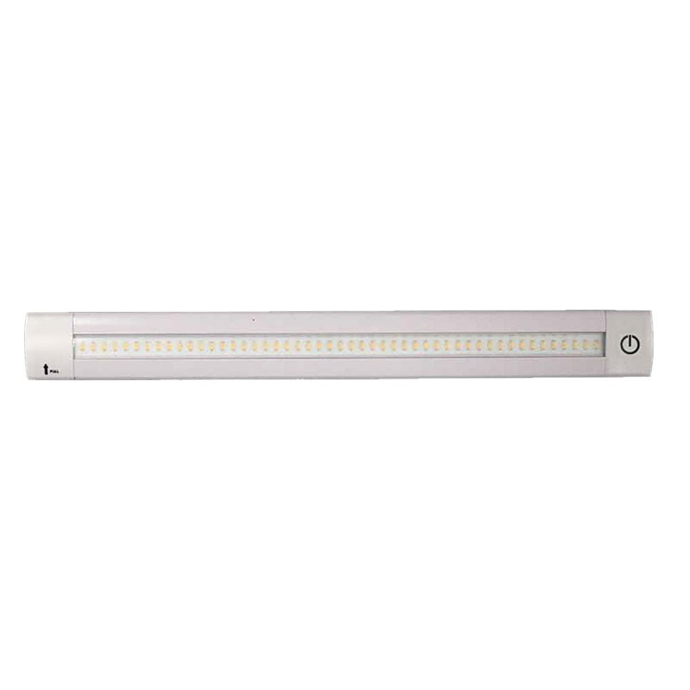 Lunasea Adjustable Linear LED Light w/Built-In Dimmer - 12" Length, 12VDC, Warm White w/ Switch [LLB-32KW-01-00] - The Happy Skipper