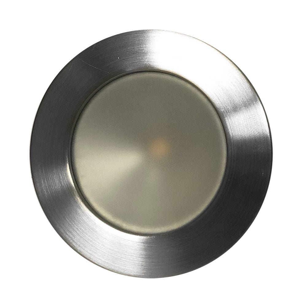 Lunasea Gen 3 Indoor/Outdoor Recessed 3.5 LED Light - 2700K 85 CRI Dimmable COB LED - Warm White/Brushed SS Bezel [LLB-46WW-3A-BN] - The Happy Skipper