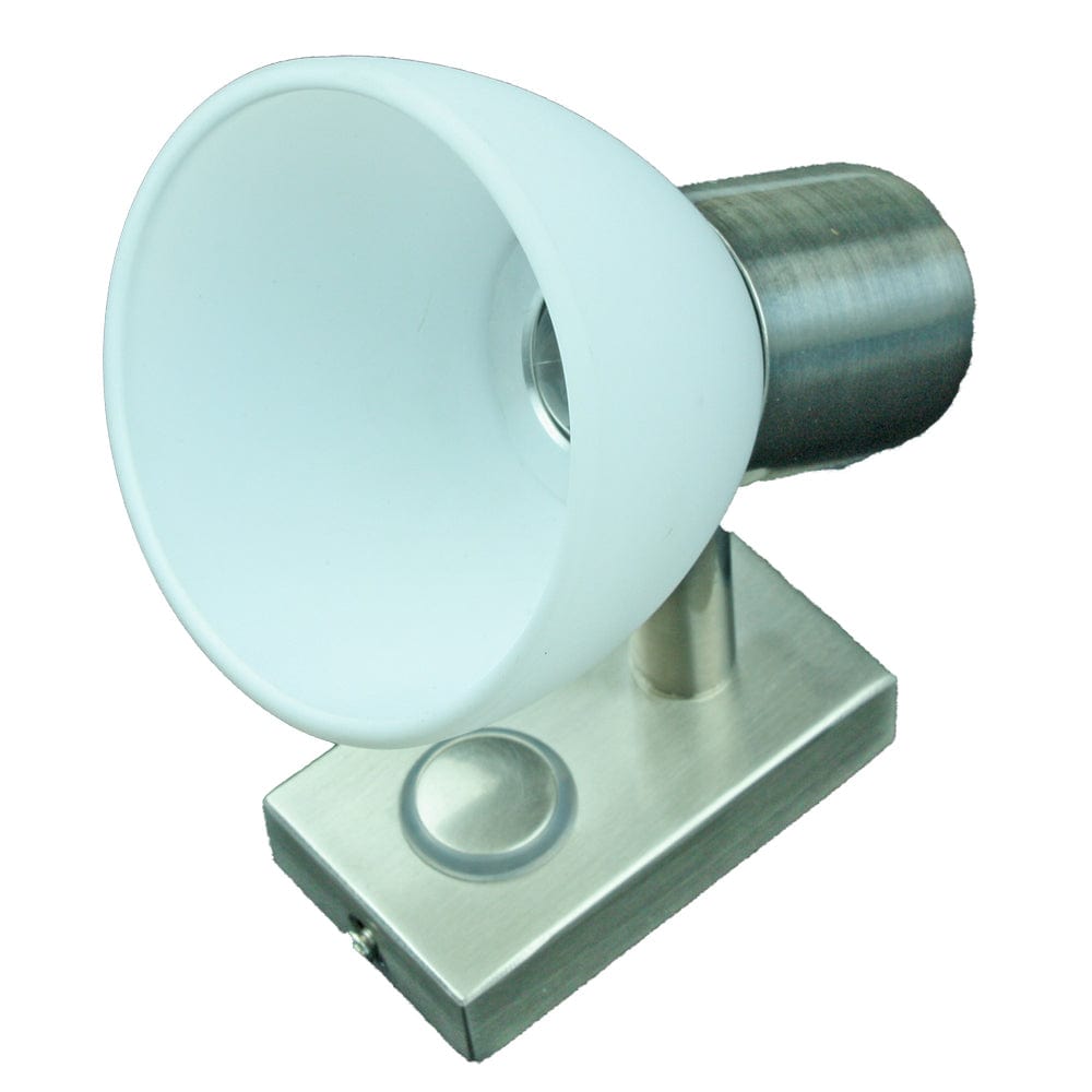 Lunasea LED Wall Mount Light Fixture - Touch Dimming - Brushed Nickel - Warm White - 3W [LLB-33EW-81-OT] - The Happy Skipper