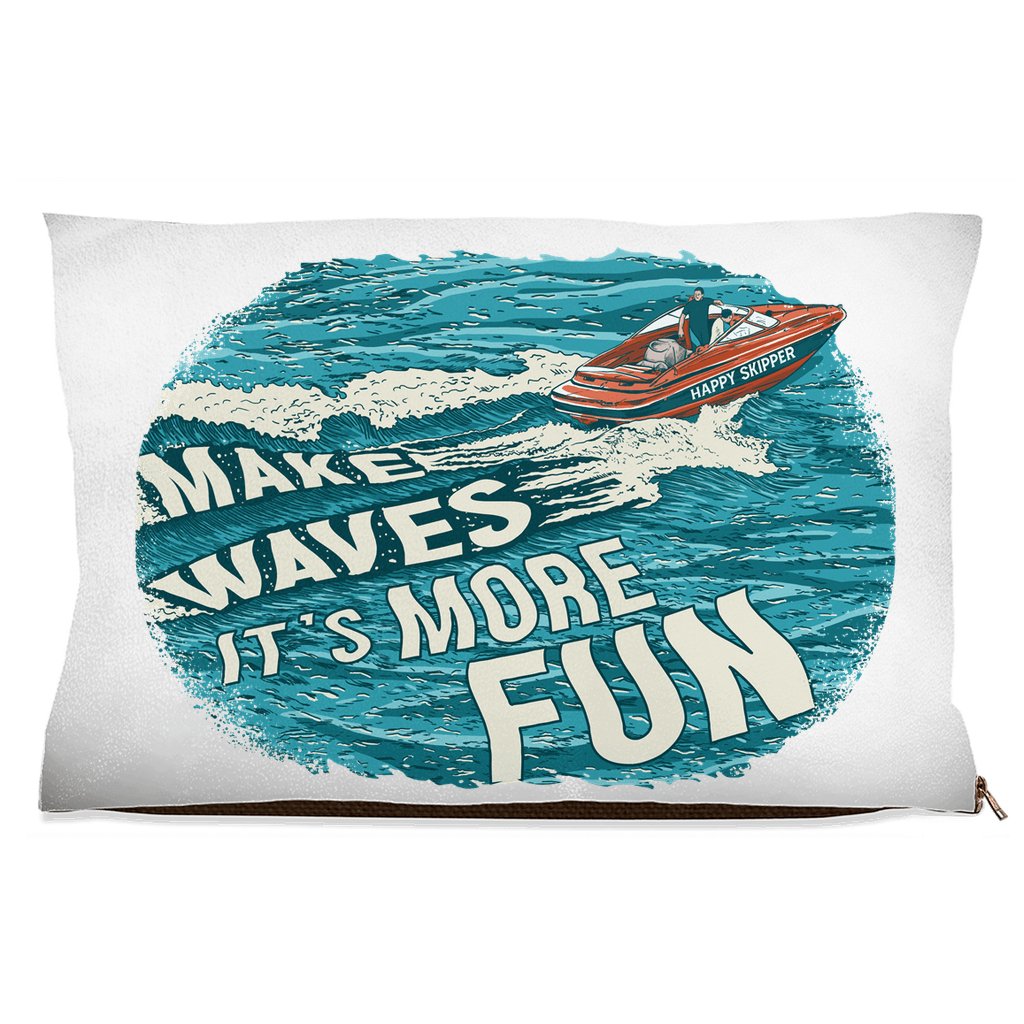 Make Waves It's More Fun™ Dog Beds - The Happy Skipper