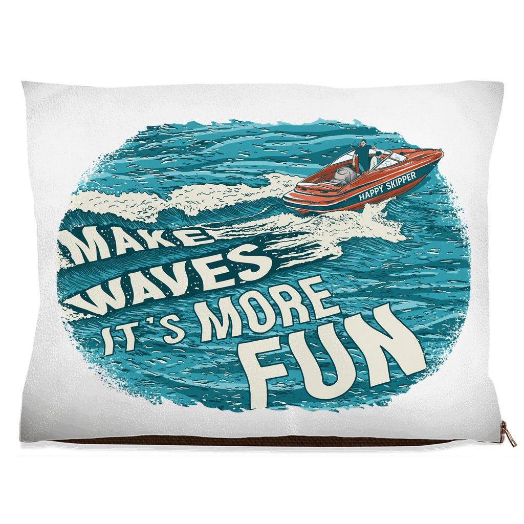 Make Waves It's More Fun™ Dog Beds - The Happy Skipper