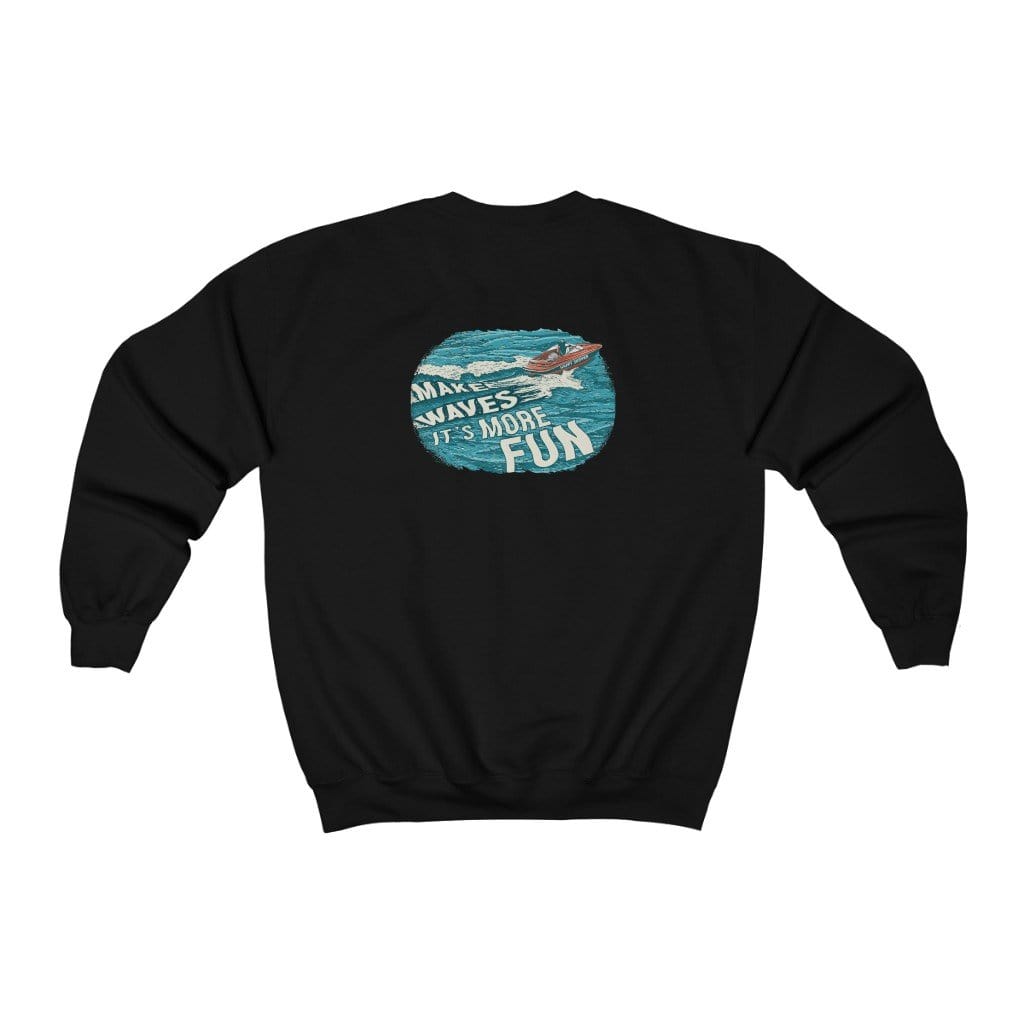 Make Waves It's More Fun™ Unisex Heavy Blend™ Crewneck Sweatshirt - The Happy Skipper