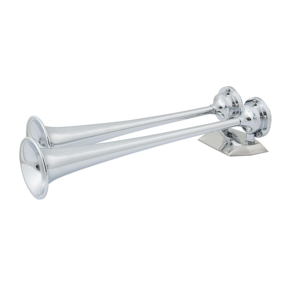 Marinco 12V Chrome Plated Dual Trumpet Air Horn [10106] - The Happy Skipper