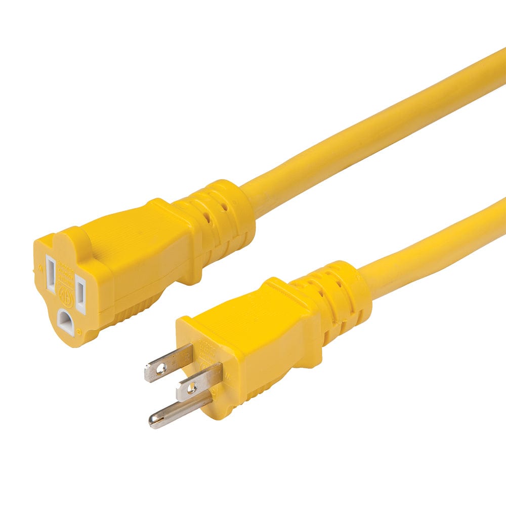 Marinco 15A 12/3 Heavy-Duty Extension Cord - 50 [151250] - The Happy Skipper