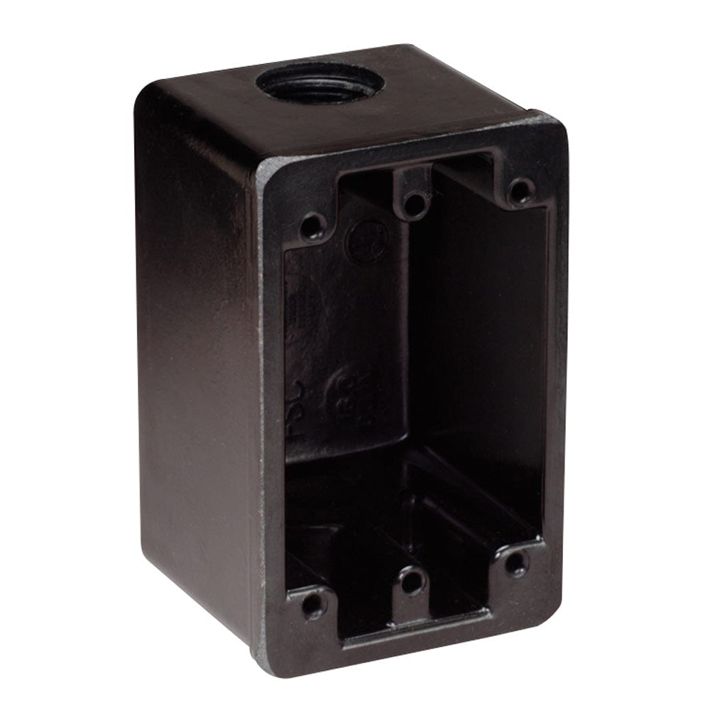 Marinco FS Box Black f/15A, 20A, 30A Receptacles [6080] - The Happy Skipper