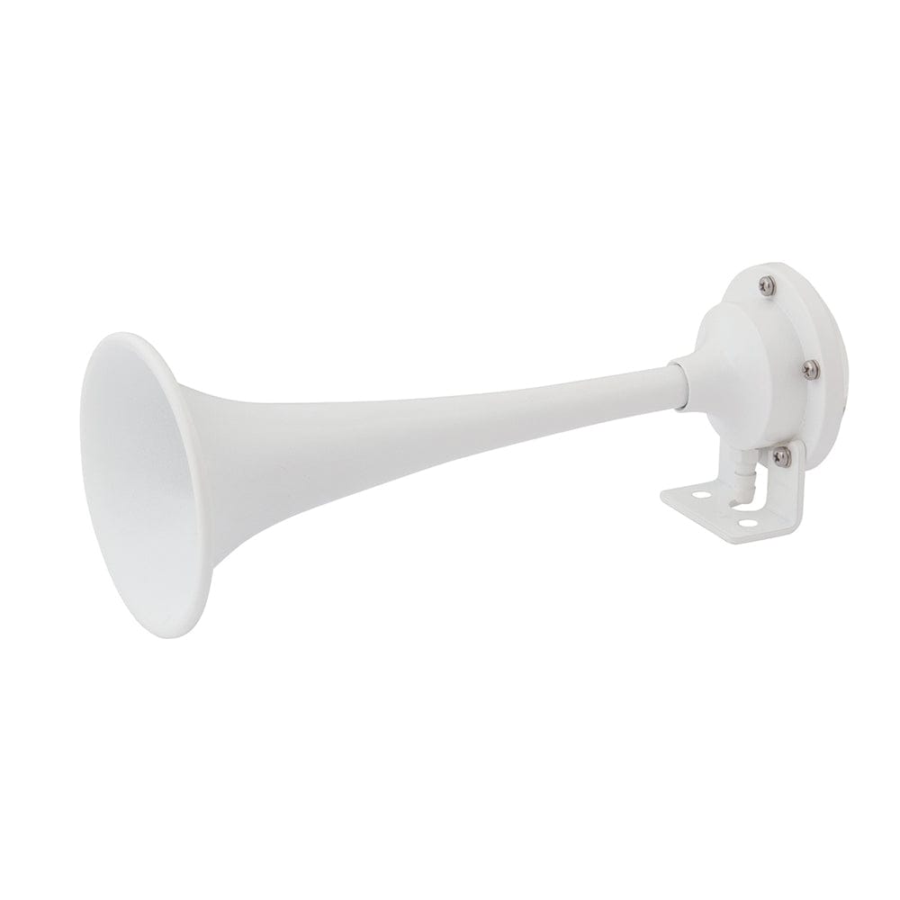 Marinco White Epoxy Coated Single Trumpet Mini Air Horn [10104] - The Happy Skipper
