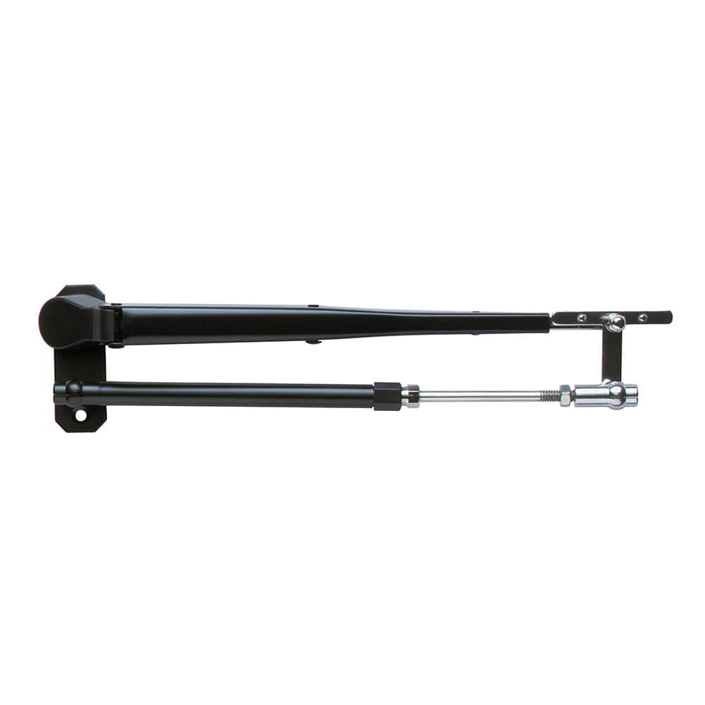 Marinco Wiper Arm, Deluxe Black Stainless Steel Pantographic - 12"-17" Adjustable [33032A] - The Happy Skipper