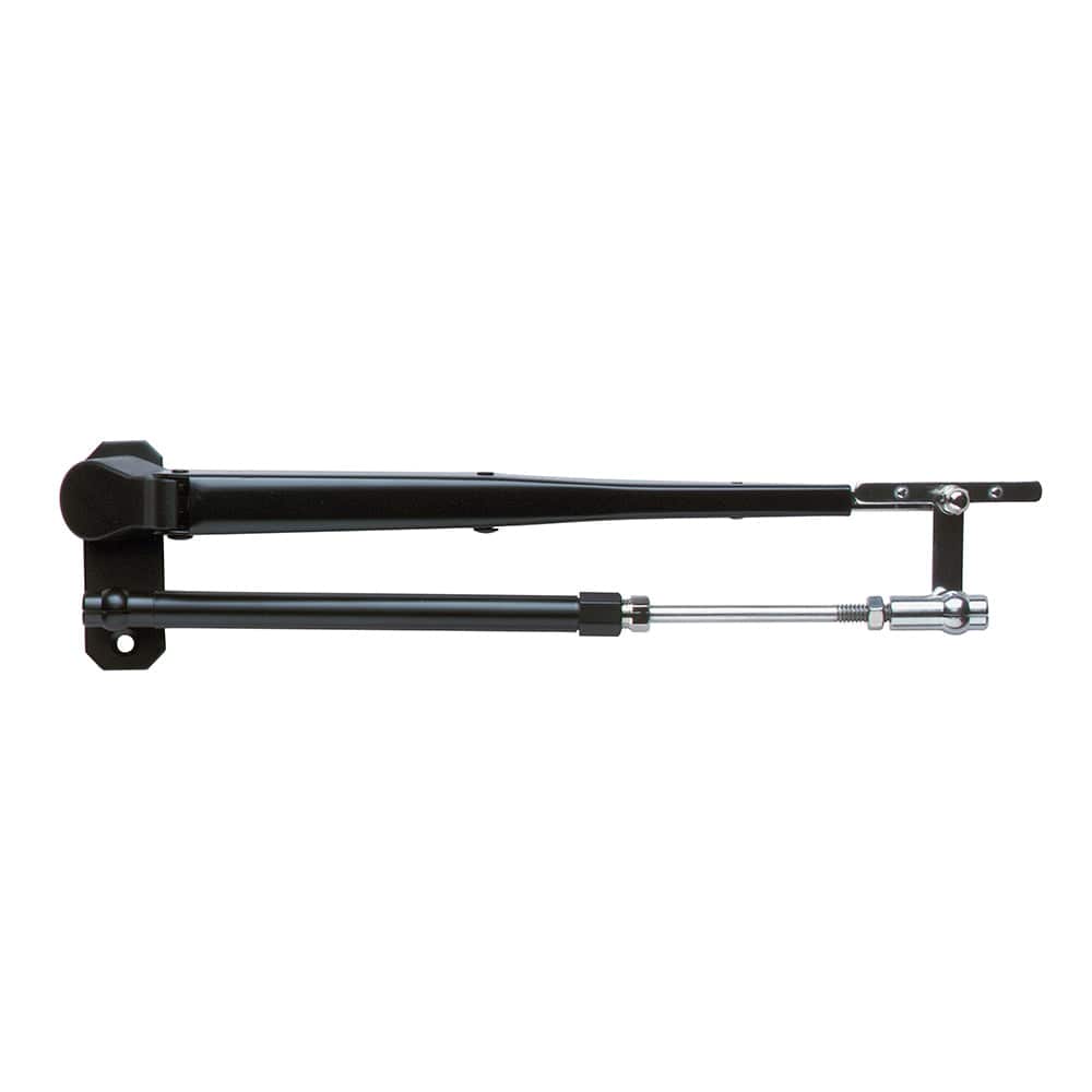 Marinco Wiper Arm Deluxe Black Stainless Steel Pantographic - 17"-22" Adjustable [33037A] - The Happy Skipper