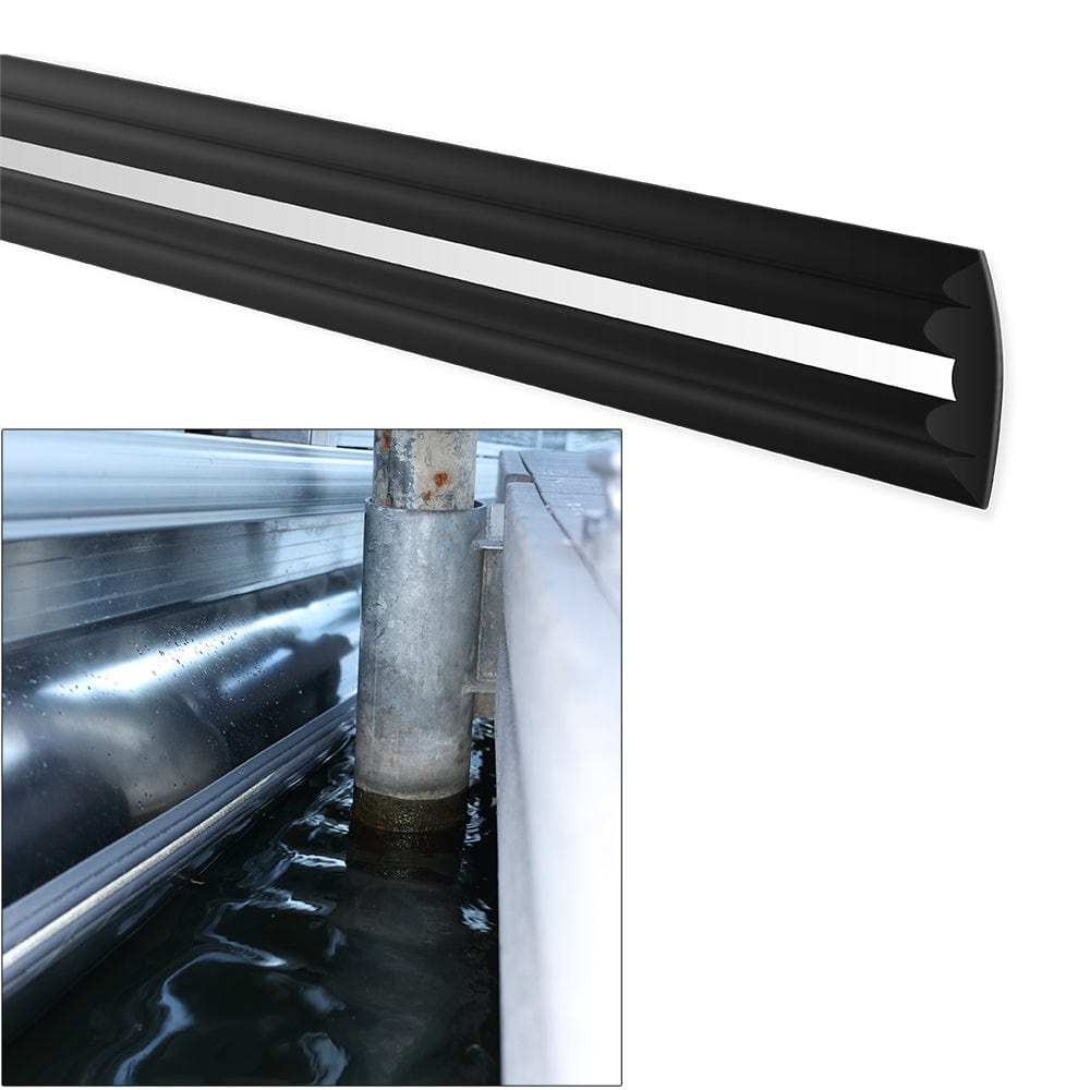 Megaware PontoonGuard - 32 Kit - (2) 16 Guards f/Pontoon Up To 21 - Black [30232] - The Happy Skipper