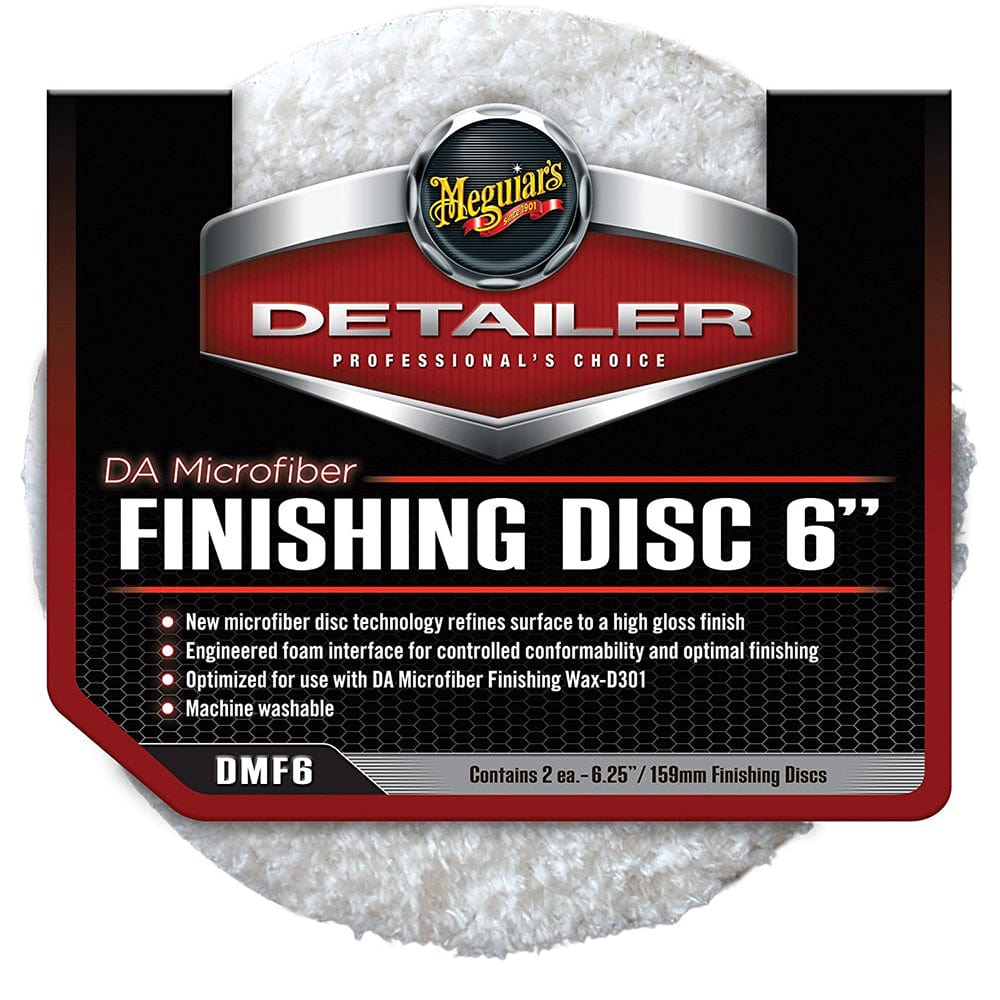 Meguiars DA Microfiber Finishing Disc - 6" - 2-Pack [DMF6] - The Happy Skipper