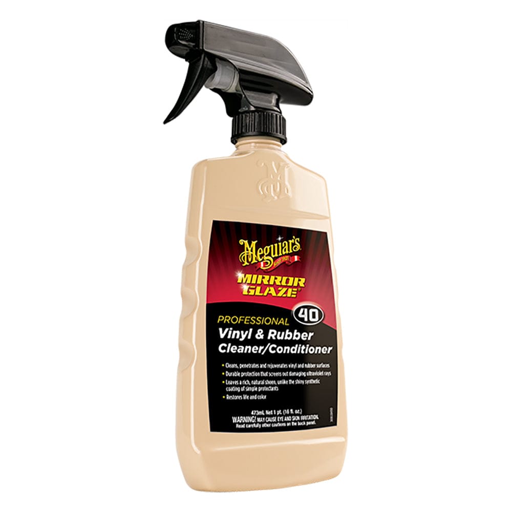 Meguiars M40 Mirror Glaze Vinyl Rubber Cleaner Conditioner - 16oz [M4016] - The Happy Skipper