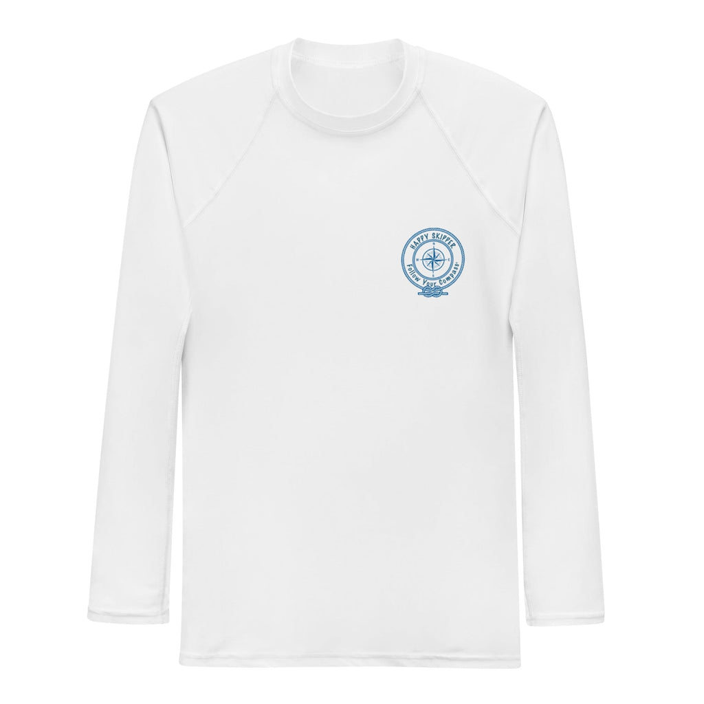 Men's Rash Guard - First Mate Design with UPF 50 Sun Protection - The Happy Skipper
