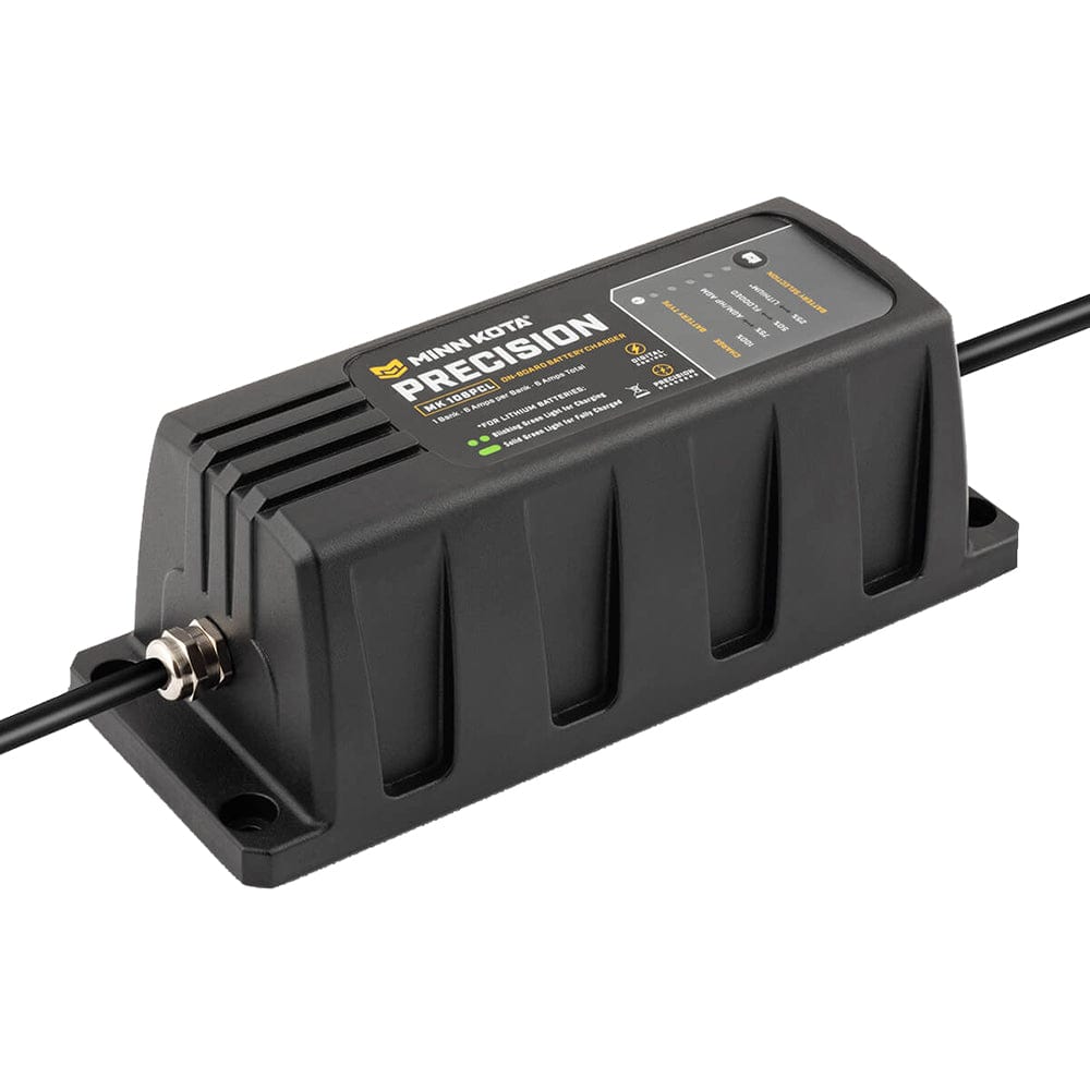 Minn Kota On-Board Precision Charger MK-106 PCL 1 Bank x 6 AMP LI Optimized Charger [1831061] - The Happy Skipper