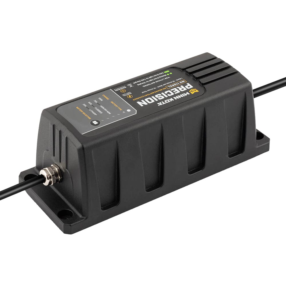 Minn Kota On-Board Precision Charger MK-110 PCL 1 Bank x 10 AMP LI Optimized Charger [1831101] - The Happy Skipper