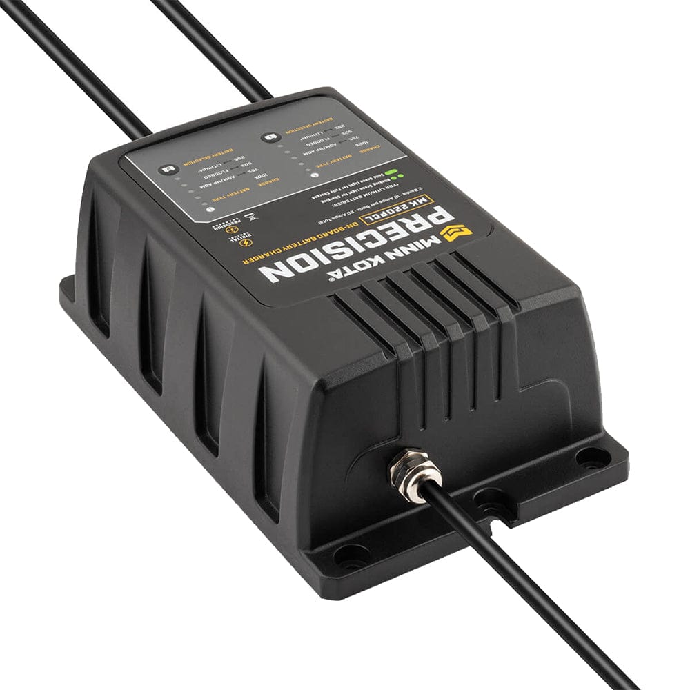 Minn Kota On-Board Precision Charger MK-220 PCL 2 Bank x 10 AMP LI Optimized Charger [1832201] - The Happy Skipper