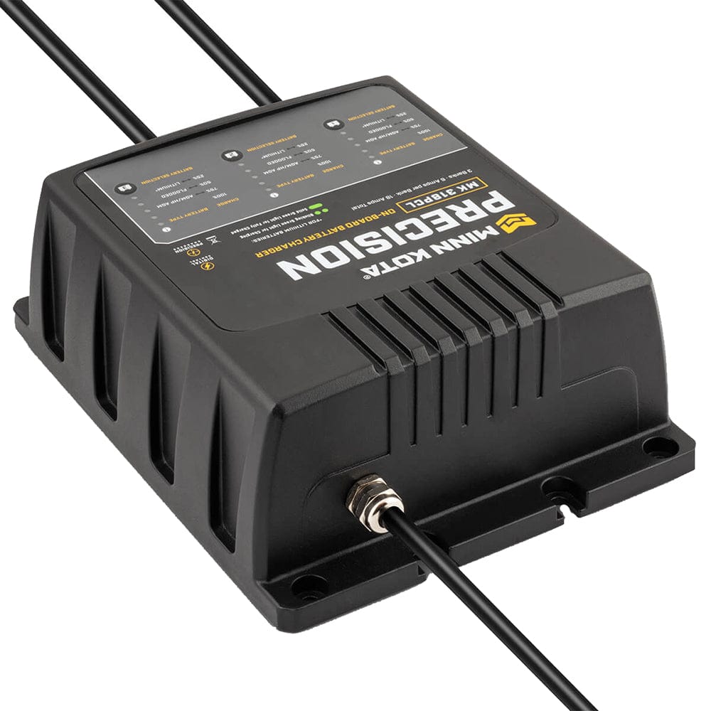 Minn Kota On-Board Precision Charger MK-318 PCL 3 Bank x 6 AMP LI Optimized Charger [1833181] - The Happy Skipper