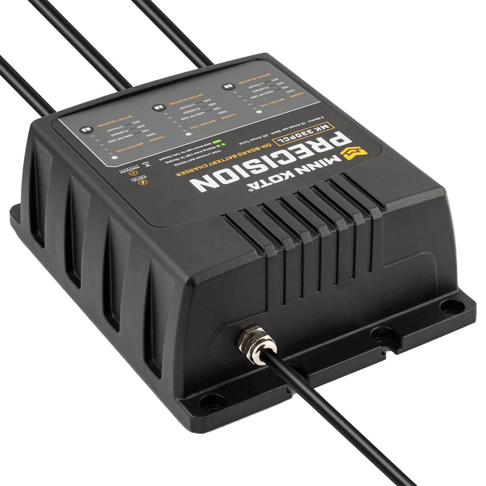 Minn Kota On-Board Precision Charger MK-330 PCL 3 Bank x 10 AMP LI Optimized Charger [1833301] - The Happy Skipper