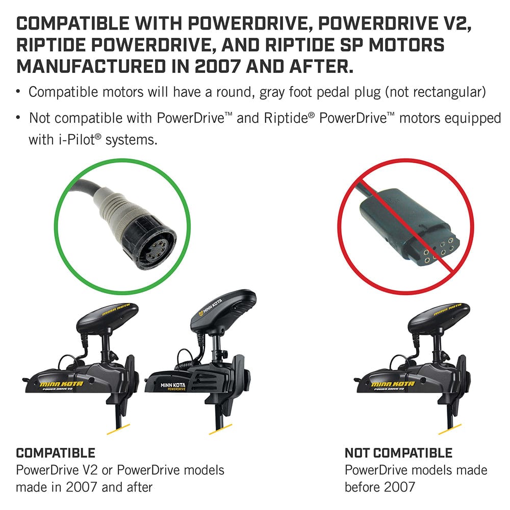 Minn Kota PowerDrive Foot Pedal - ACC Corded [1866070] - The Happy Skipper