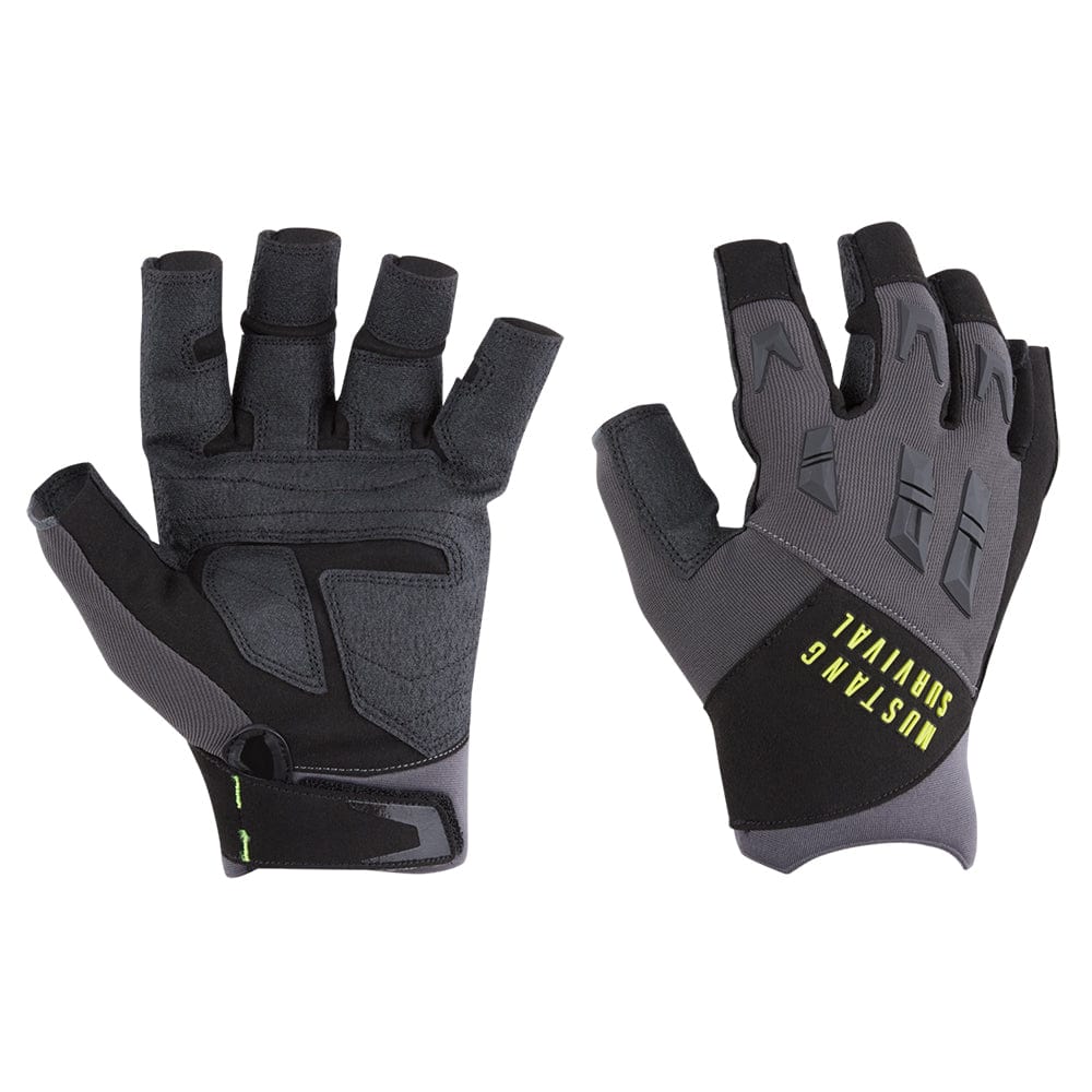 Mustang EP 3250 Open Finger Gloves - Grey/Black - Large [MA600402-262-L-228] - The Happy Skipper