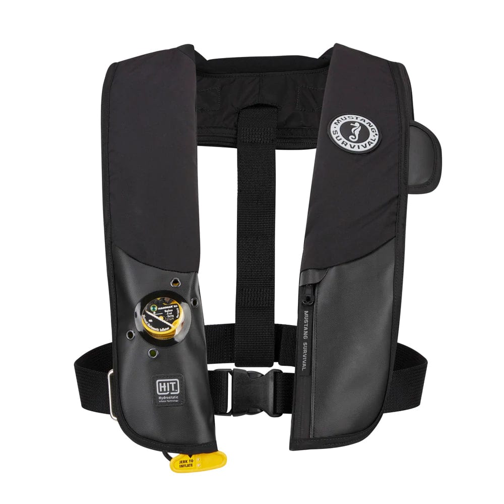 Mustang HIT Hydrostatic Inflatable PFD - Black - Automatic/Manual [MD318302-13-0-202] - The Happy Skipper