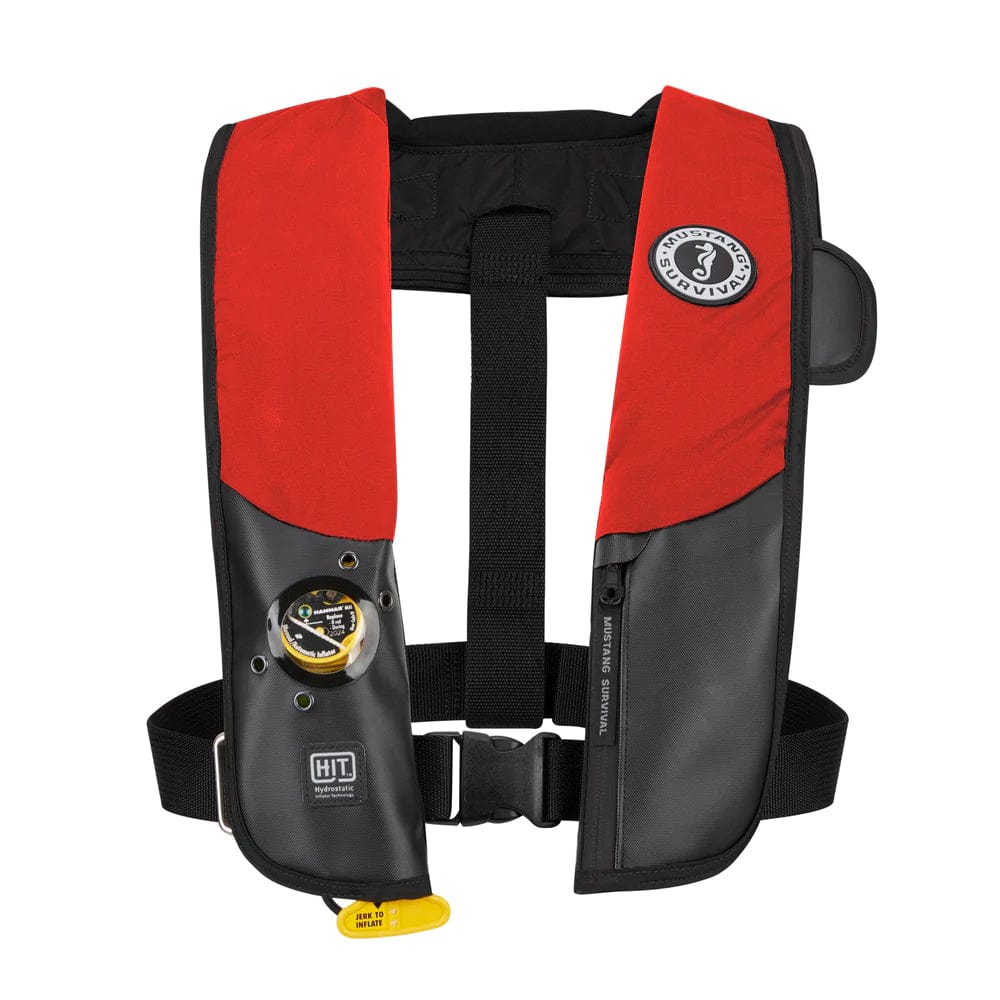 Mustang HIT Hydrostatic Inflatable PFD - Red/Black - Automatic/Manual [MD318302-123-0-202] - The Happy Skipper