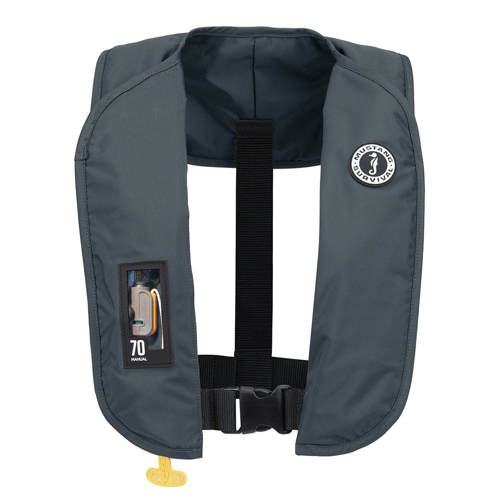 Mustang MIT 70 Manual Inflatable PFD - Admiral Grey [MD4041-191-0-202] - The Happy Skipper