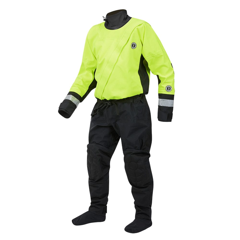 Mustang MSD576 Water Rescue Dry Suit - Fluorescent Yellow Green-Black - Large [MSD57602-251-L-101] - The Happy Skipper