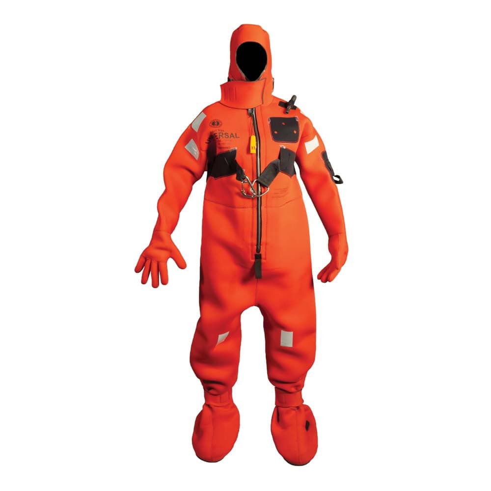 Mustang Neoprene Cold Water Immersion Suit w/Harness - Red - Adult Oversized [MIS240HR-4-0-209] - The Happy Skipper