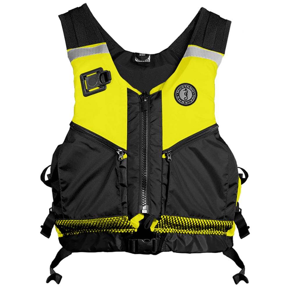 Mustang Operations Support Water Rescue Vest - Fluorescent Yellow/Green/Black - Medium/Large [MRV050WR-251-M/L-216] - The Happy Skipper