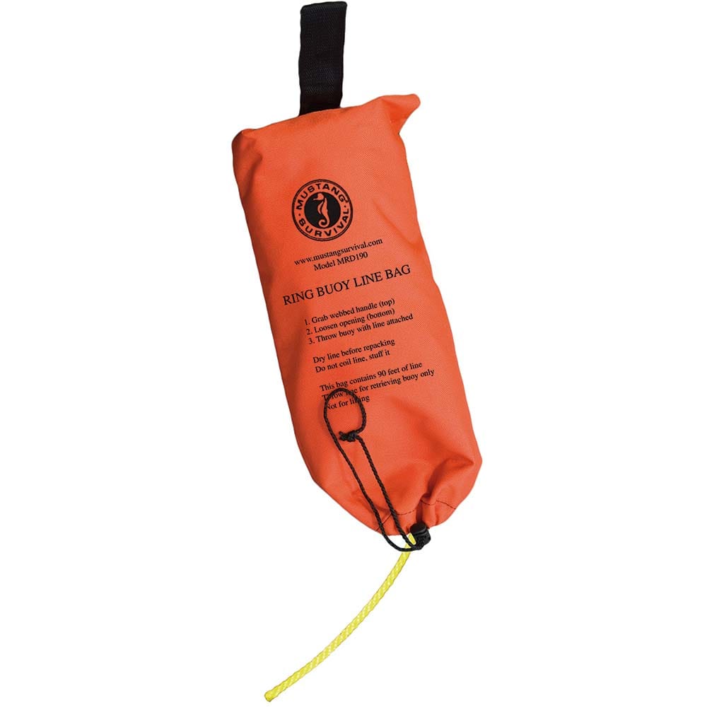 Mustang Ring Buoy Throw Bag - 90 Rope [MRD190-0-0-215] - The Happy Skipper