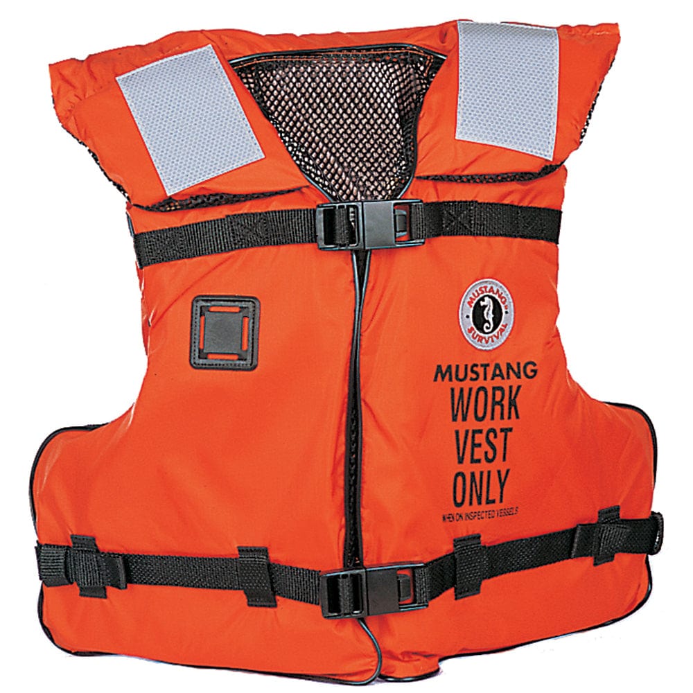 Mustang Type III/V Work Vest - Orange - Adult Universal [MV3192-2-0-16] - The Happy Skipper