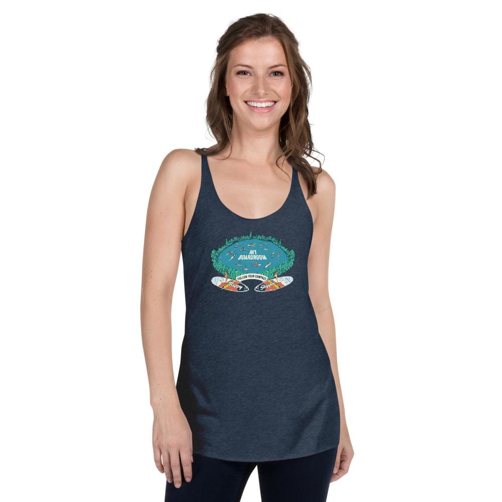My Boardroom Paddleboard Design Women's Racerback Tank - The Happy Skipper