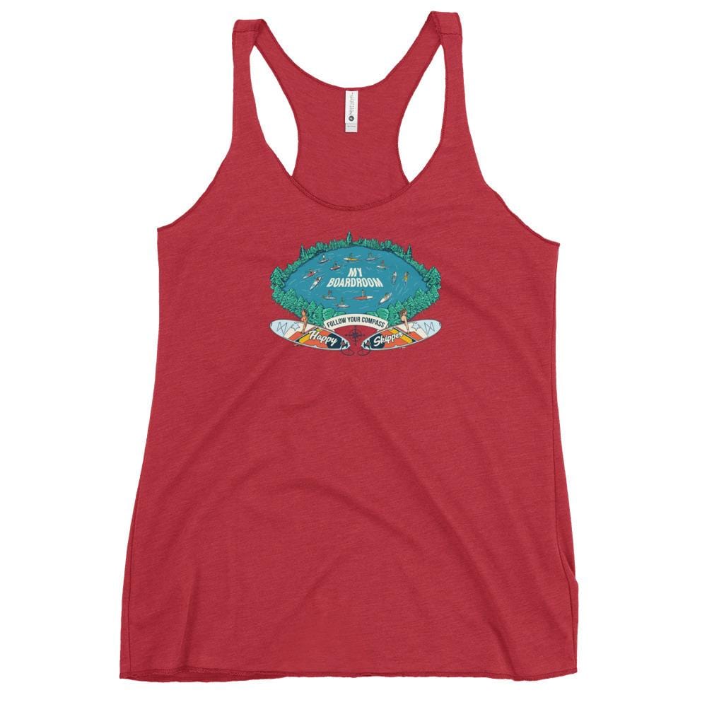 My Boardroom Paddleboard Design Women's Racerback Tank - The Happy Skipper