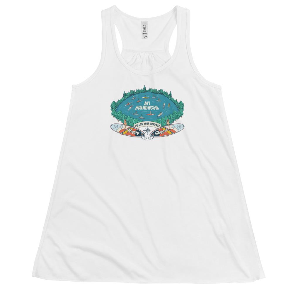 My Boardroom Women's Flowy Racerback Tank - The Happy Skipper