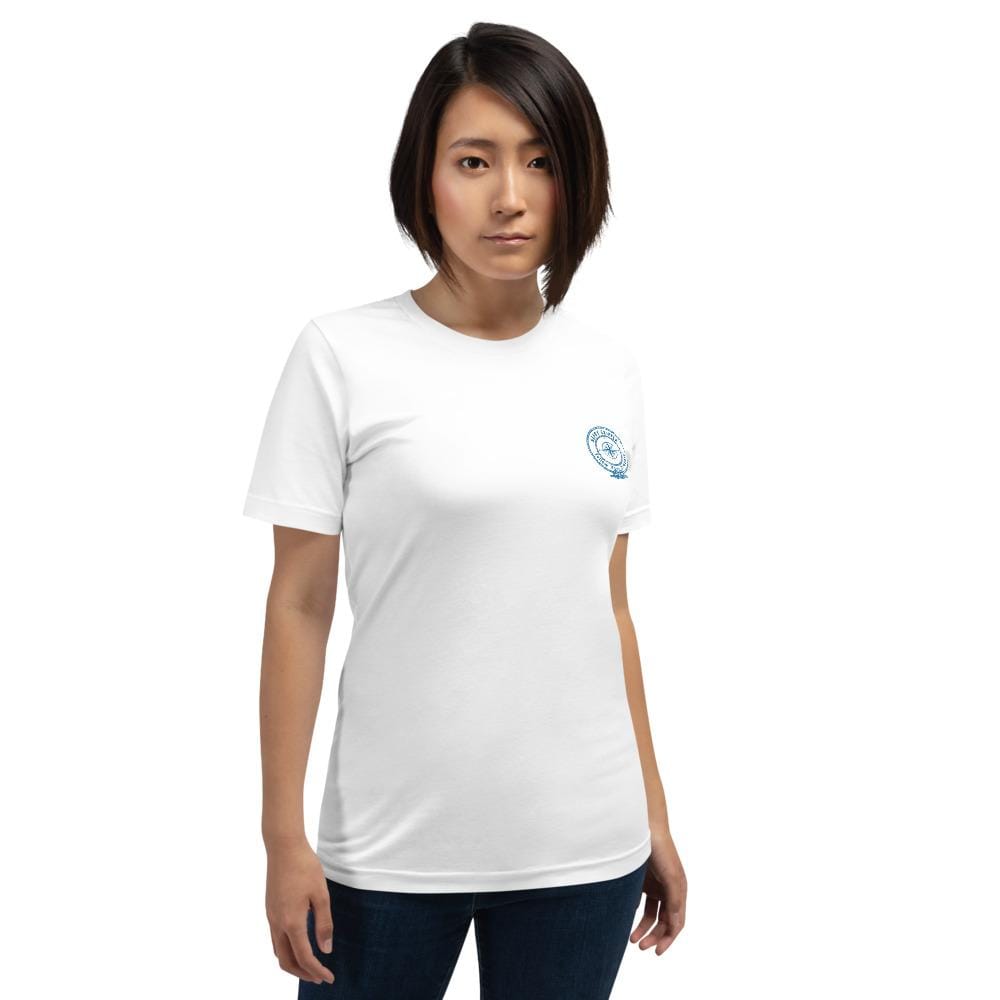 My Happy Place Doesn't Have an Address, Only Coordinates™ Short-Sleeve Unisex T-Shirt - The Happy Skipper