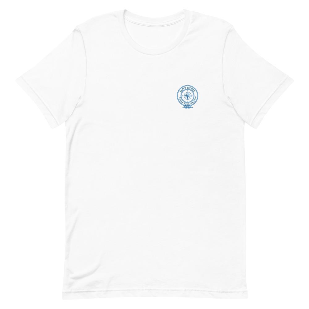 My Happy Place Doesn't Have an Address, Only Coordinates™ Short-Sleeve Unisex T-Shirt - The Happy Skipper