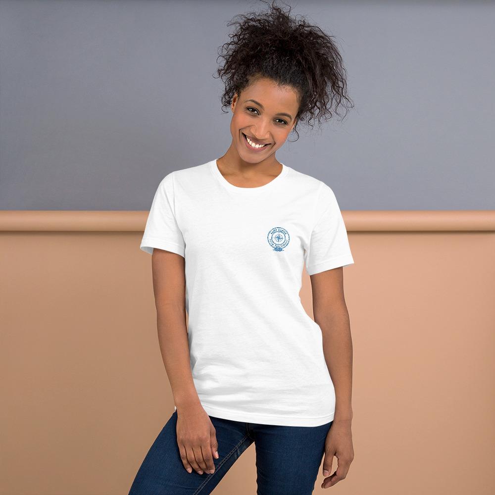 My Happy Place Doesn't Have an Address, Only Coordinates™ Short-Sleeve Unisex T-Shirt - The Happy Skipper