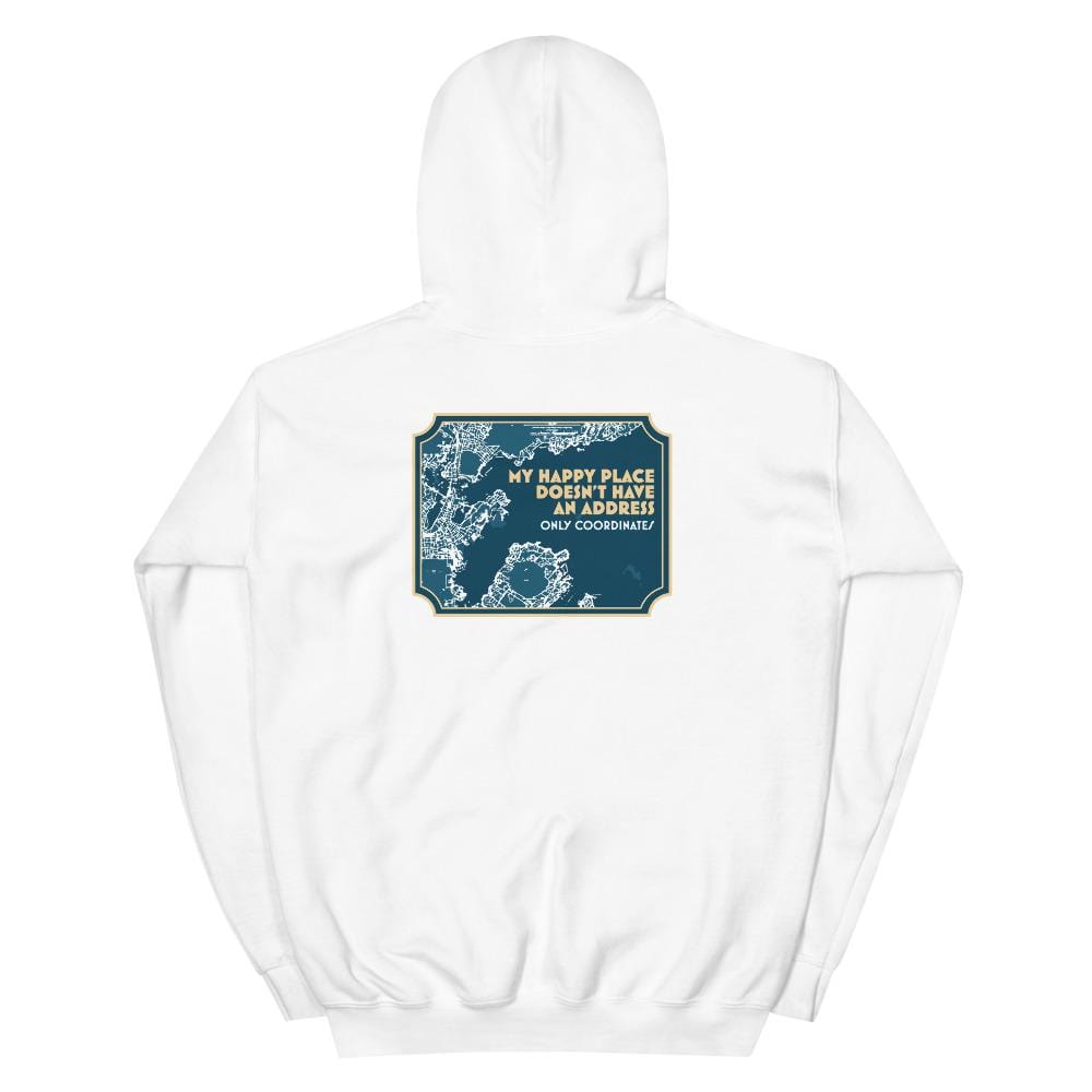 My Happy Place Doesn't Have an Address Only Coordinates™ Unisex Hoodie - The Happy Skipper