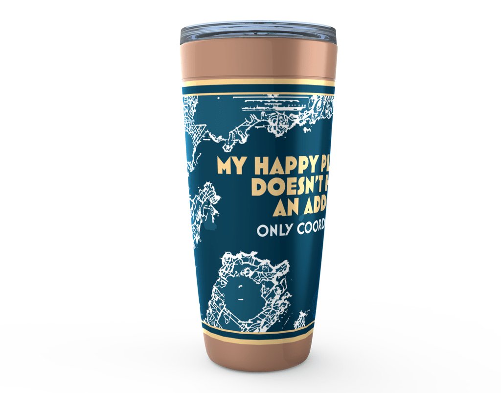 My Happy Place Doesn't Have an Address Viking Tumblers - The Happy Skipper