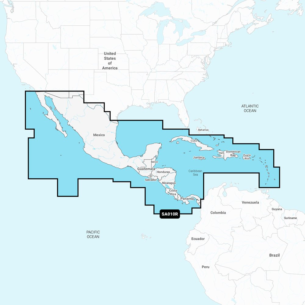 Navionics NASA010R - Central America Caribbean - Navionics+ [010-C1459-30] - The Happy Skipper