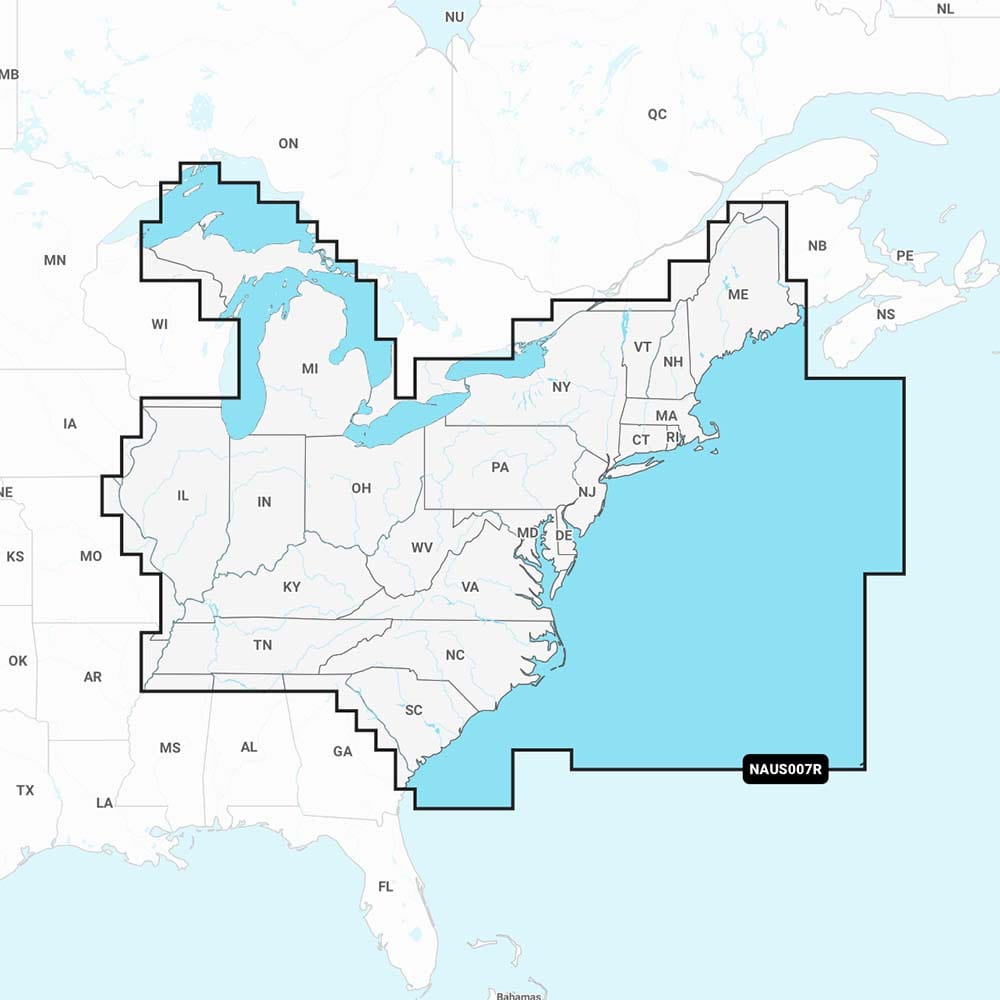 Navionics NAUS007R - U.S. East - Navionics+ [010-C1370-30] - The Happy Skipper