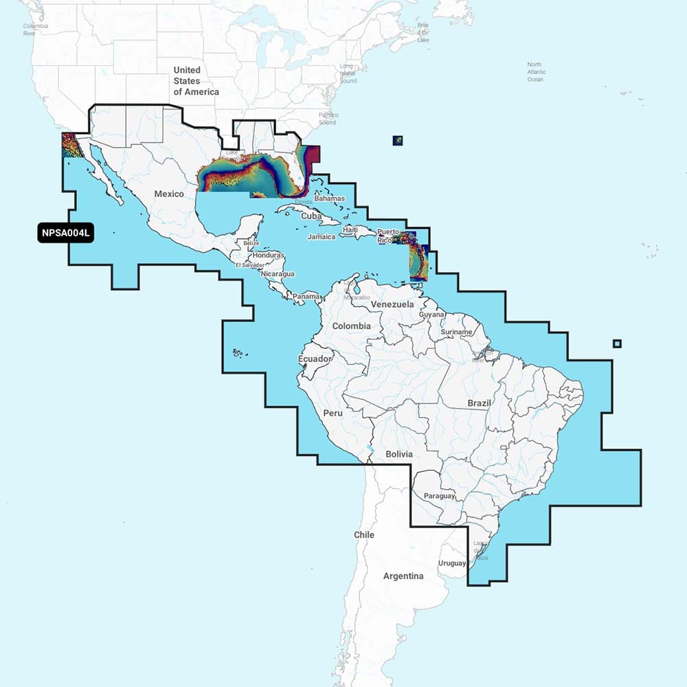 Navionics Platinum+ NPSA004L - Mexico, Caribbean to Brazil [010-C1364-40] - The Happy Skipper