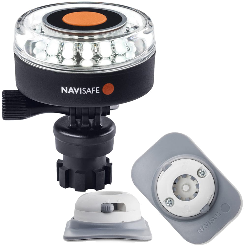 Navisafe Navilight 360 2NM White w/Navimount Base RIB Mount - White [040KIT4] - The Happy Skipper