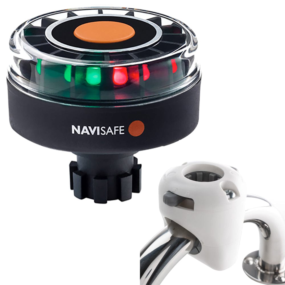 Navisafe Navilight Tricolor 2NM w/Navibolt Base Rail Mount - White [342KIT3] - The Happy Skipper