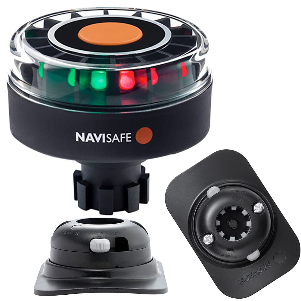 Navisafe Navilight Tricolor 2NM w/Navibolt Base RIB Mount - Black [342KIT2] - The Happy Skipper