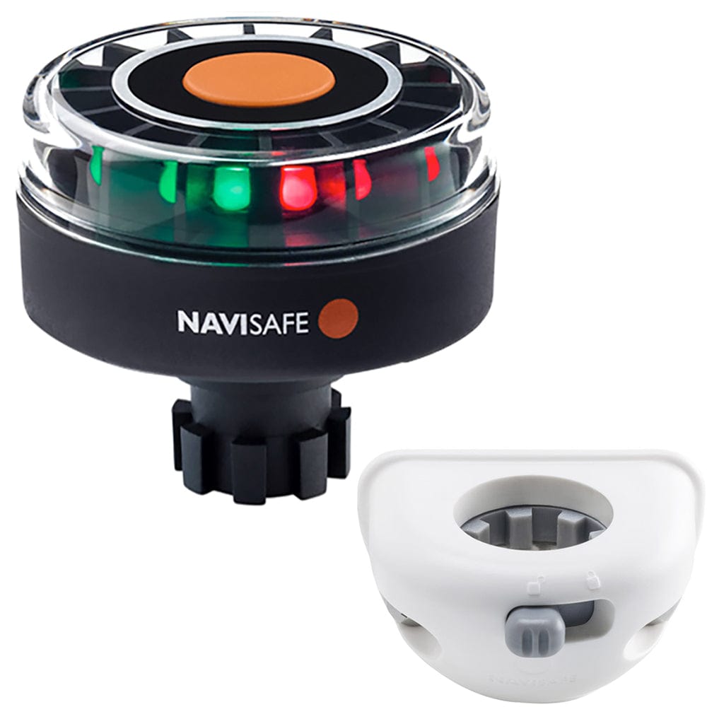 Navisafe Navilight Tricolor 2NM w/Navibolt Base Vertical Mount - White [342KIT6] - The Happy Skipper