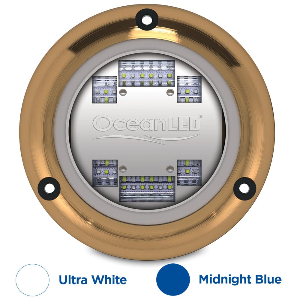 OceanLED Sport S3124s Underwater LED Light - Ultra White/Midnight Blue [012103BW] - The Happy Skipper