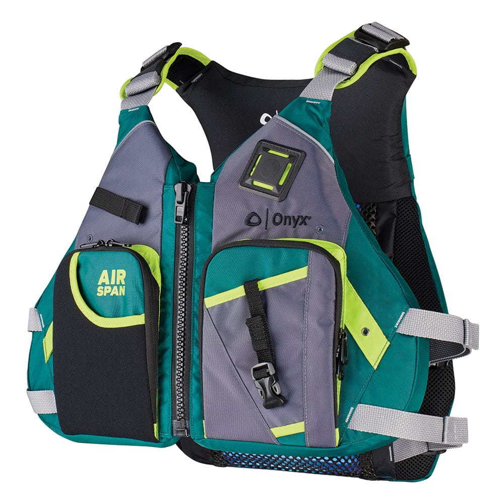 Onyx Airspan Angler Life Jacket - M/L - Green [123200-400-040-23] - The Happy Skipper